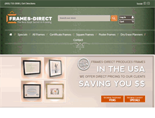 Tablet Screenshot of frames-direct.com